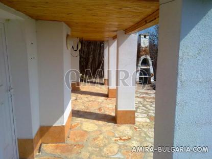 Villa with pool and sea view in Balchik veranda